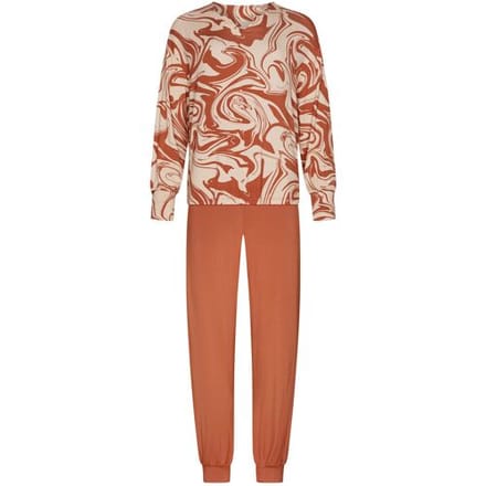 Pastunette Premium - Pyjama - Eternal - Viscose - Beige/Terra - Maat 46