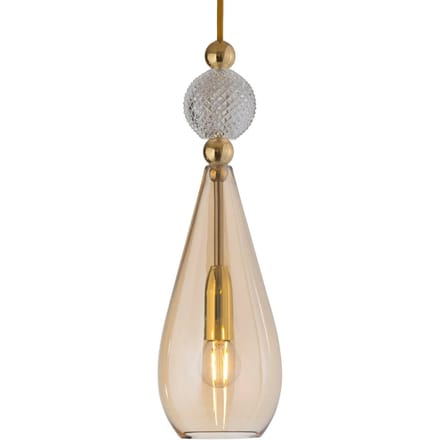 EBB & FLOW Smykke M goud kristal check ball goud