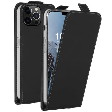 Accezz Hoesje - Geschikt voor Apple iPhone 13 Pro - Flipcase - Zwart