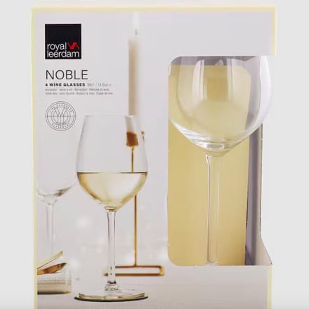 Royal Leerdam witte wijnglazen - 380 ml - set van 4