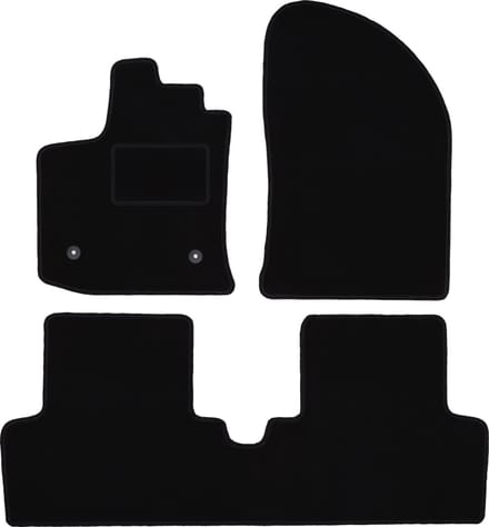 Zwarte veloursmatten voor: Dacia Lodgy minivan (2012-)