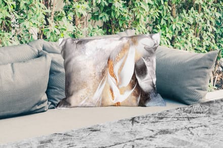 Buitenkussens - Abstract - Gold - Design - Luxe - 60x40 cm - Weerbestendig
