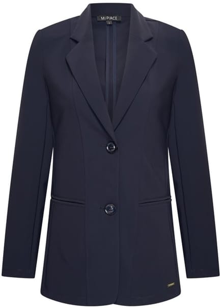 MI PIACE - Bonded Travel Lang Blazer 202634 Dark Blue - Maat : M