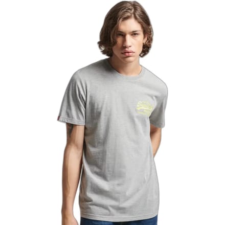 T-shirt met neon logo Superdry Vintage