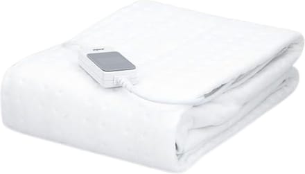 White-Label® Elektrische Deken 1 Persoon - Warmtedeken Elektrisch - Extra Zacht - Wit