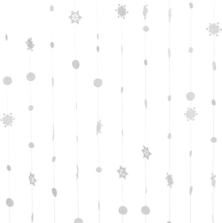 2LIF Snowfall Wit Draadgordijn deur - 90 x 250 cm