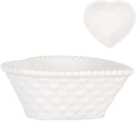Clayre & Eef Kom 75 ml Wit Keramiek