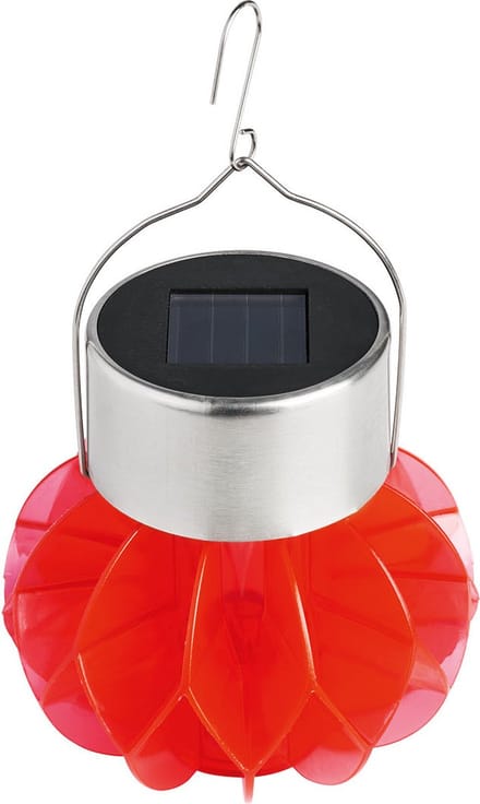 Melinera Decoratie LED-Solarlamp Rood 35cm