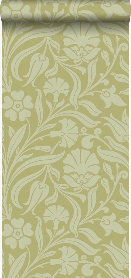 Origin Wallcoverings behang bloemen groen - 53 cm x 10.05 m - 346638