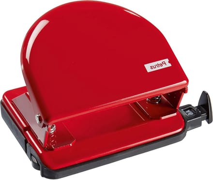 Perforator van metaal - Klassiek design - 20 vellen - Rood 52 33746