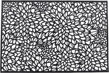 Placemat met motief ROMIO - Zwart - Kunststof - Set van 2 - 45 x 30 cm