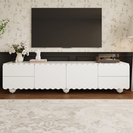 VVBV TV Lowboard 175x38x37 cm - Wit