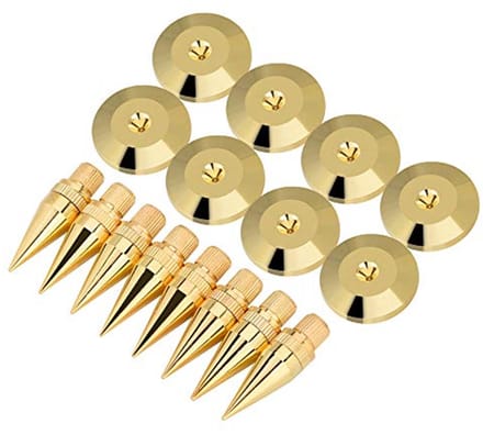 Speakerstands met Koper en Gouden Afwerking - 8 Paar