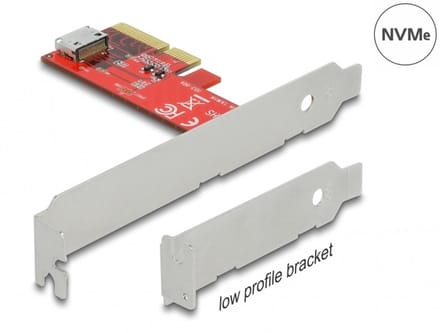 Delock PCI Express x4 Card to 1 x internal OCuLink SFF-8612 - Low Profile Form Factor