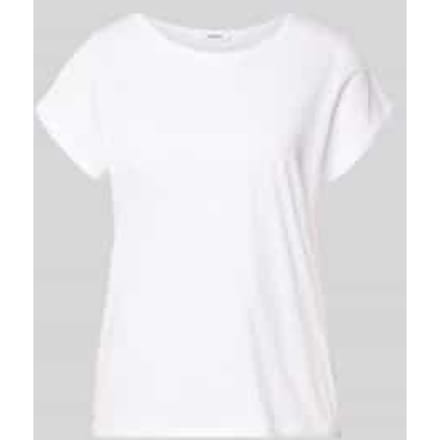 s.Oliver - female - T-shirt met gerolde randen en vlamgarenstructuur