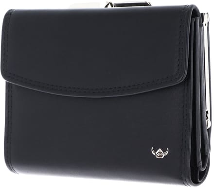 Golden Head Leren portemonnee Polo RFID Protect Bügelbörse 2123 Schwarz zwart