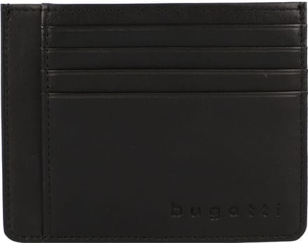 Bugatti Primo creditcard etui leer 11 cm - 8 Sleuven - schwarz