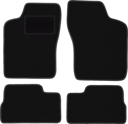 Zwarte veloursmatten voor: Opel Ascona C liftback, sedan (1981-1988)