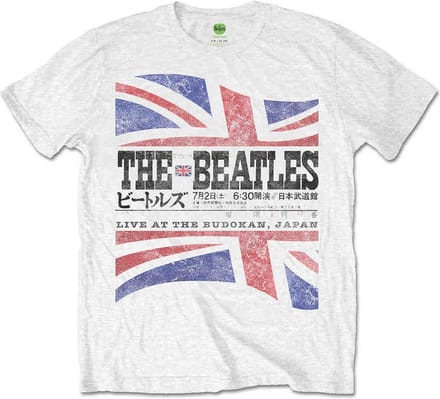 The Beatles - Budokan Set List Heren T-shirt - XL - Wit