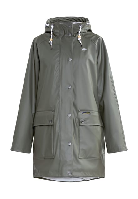 Schmuddelwedda Oversized mackintosh bridgeport Dames olijf