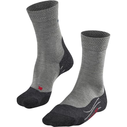 FALKE TK2 Melange anti-blaar dik wol functioneel materiaal wandelsokken heren grijs - maat 42-43