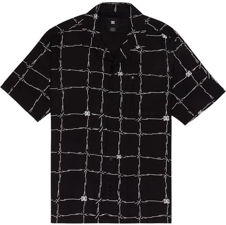 Dc Shoes Wired Resort Overhemd Met Korte Mouwen Zwart S Man