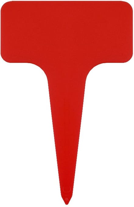 CombiCraft steeketiketten met bordje 60x96mm rood - per 100 stuks