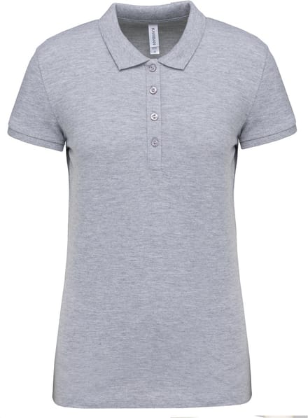 Kariban Piqué-damespolo korte mouwen K255 - Oxford Grey - S