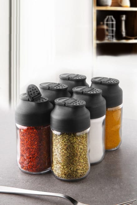 Asir - Pottenset - Veelkleurig - 5 x 5 x 9,5 cm - 6 stuks