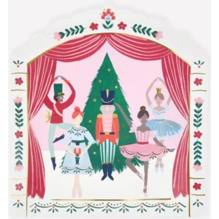 Meri meri kerst borden notenkraker ballet podium