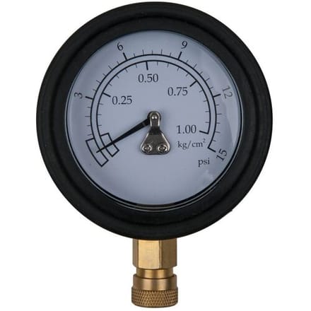 KS Tools 150.2327 Manometer Ø 75,0 mm, 0 - 1 bar met 1/4 snelkoppeling