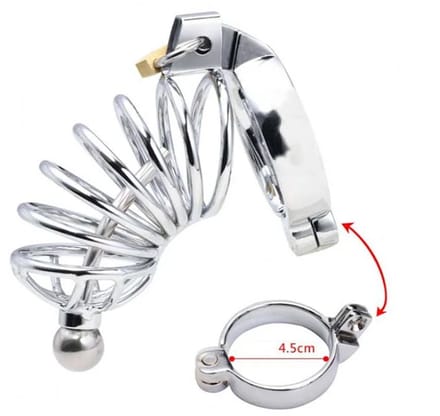 Metalen peniskooi spiraal - BDSM - kinky - kuisheid