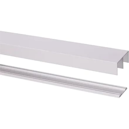 Storemax Basic Schuifd. Rail Aluminium Wit 240 Cm Type R-40