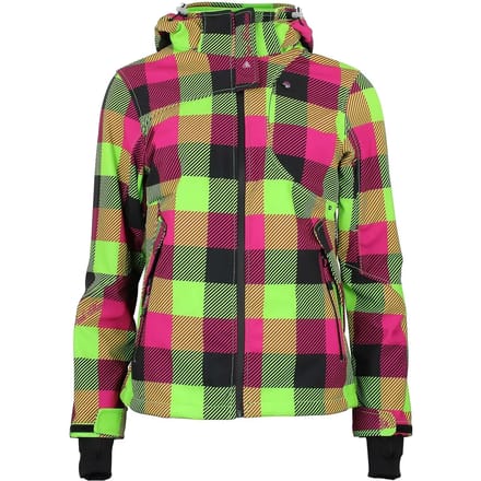 Vrouwen softshell jacket met print Peak Mountain Aveny