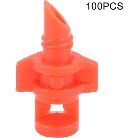 100 Pièces 360 degrés Micro Pulvérisateur d'Eau de Jardin Buse de Brumisation Réfraction Atomisation Aspersoir red