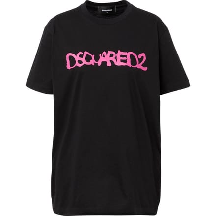 Dsquared2 Graffiti Spray Logo Zwart T-shirt