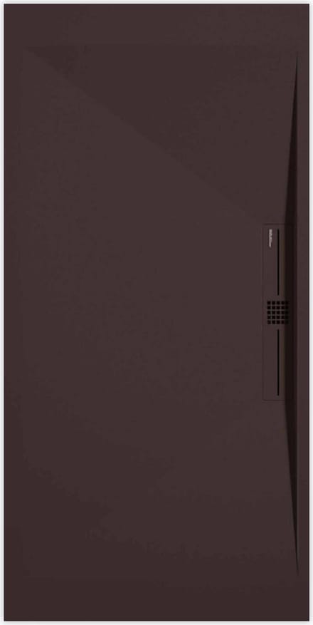 Sanifun douchebak Stone Side Chocolate Smooth 900 x 900 P