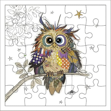 Puzzelkaart Kiub Kook Hibou Otto