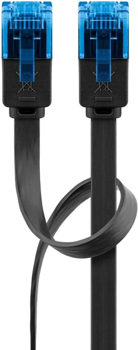 Wentronic CAT6A Netwerkkabel - RJ45 - Zwart - 5 m