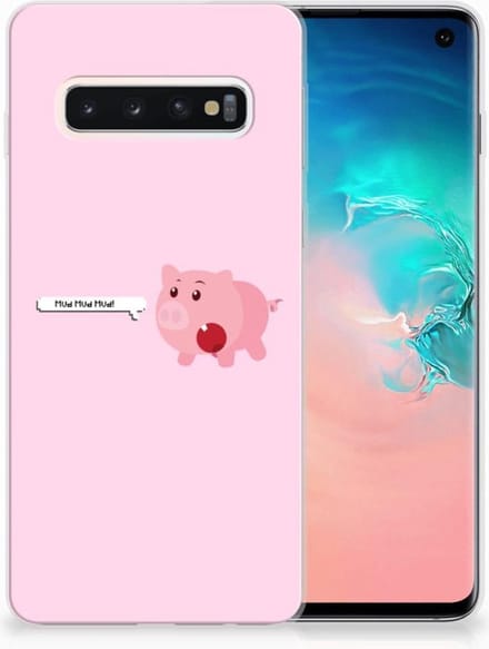 Samsung Galaxy S10 Telefoonhoesje met Naam Pig Mud
