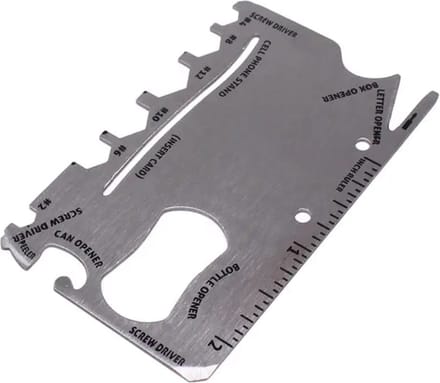 Multitool Creditcard Formaat Ninja Wallet - 18 Verschillende Tools in 1 gadget