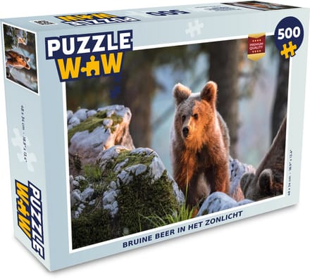 Puzzel Beer - Bruin - Dier - Legpuzzel - Puzzel 500 stukjes