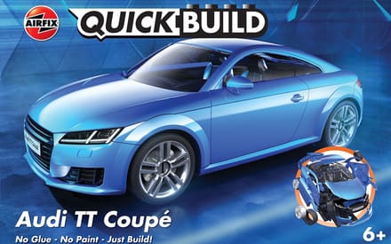 Airfix Modelbouwpakket Auto - J6054 QUICKBUILD Audi TT Coupe - Blauw - Sport Auto Plastic - Airfix - Modelbouw