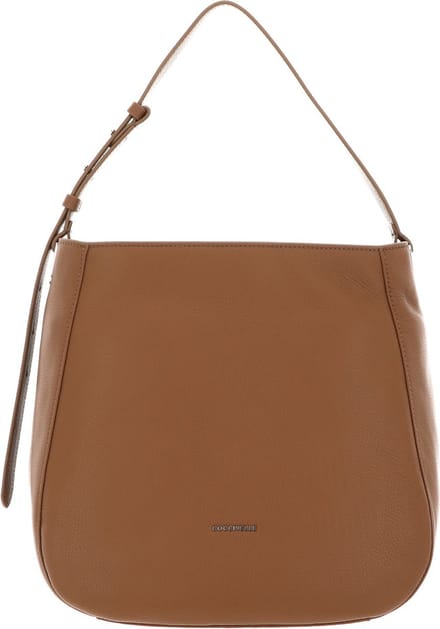 COCCINELLE Leren Schoudertas Handtas Lea Shoulder Bag Nocciola Bruine