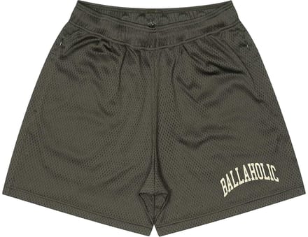 Ballaholic College Logo Mesh Zip Korte Broek Zwart