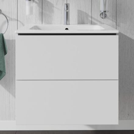 Duravit L-Cube vanity unit Wall hung with 2 drawers 62 x 48.1 cm LC624001818