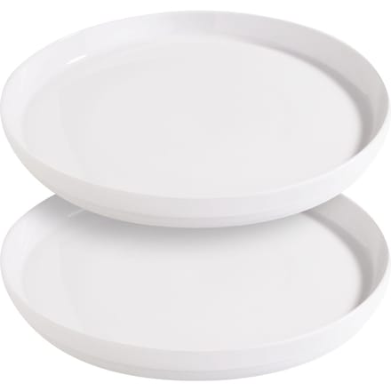 VBS Bord met rand, porselein - 2 stuks, Ø 26,6 cm