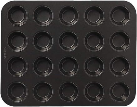 Bakvorm Muffin - Cakevorm Bakplaat - Thuis Bakken - Losse Bodem - 328 x 252cm - Zilver