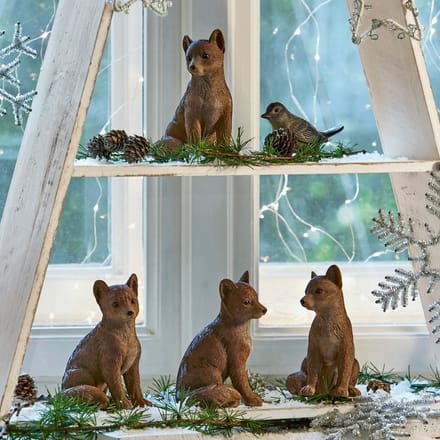 LOBERON Vos set van 4 Survie bruin