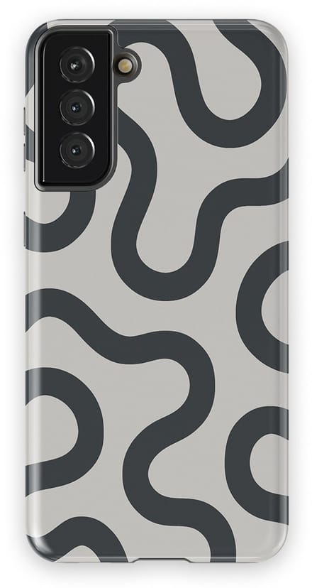 DripCase Motion Flow Tough Hoesje Samsung Galaxy S21 Plus | Backcover met Mag | Trendy Design | Valbescherming | Graphite Glide